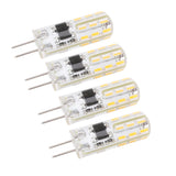 10pcs G4 LED Bulb Double Feet Base 1.5W AC110V 110LM Silicone Light Bulb for Landscape Lighting Courtyard Warm White 3000K - 45-Degree Angle