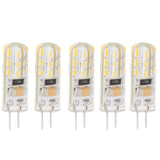 10pcs G4 LED Bulb Double Feet Base 1.5W AC110V 110LM Silicone Light Bulb for Landscape Lighting Courtyard Warm White 3000K - Close-Up Angle