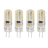 10pcs G4 LED Bulb Double Feet Base 1.5W AC110V 110LM Silicone Light Bulb for Landscape Lighting Courtyard Warm White 3000K