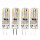 10pcs G4 LED Bulb Double Feet Base 1.5W AC110V 110LM Silicone Light Bulb for Landscape Lighting Courtyard Warm White 3000K
