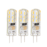 10pcs G4 LED Bulb Double Feet Base 1.5W AC110V 110LM Silicone Light Bulb for Landscape Lighting Courtyard Warm White 3000K