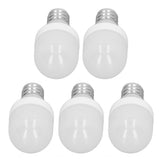 5Pcs Ceiling Light Bulbs 1.5W High Temp Resistant White 75 Luminous Flux E12 Base LED Bulbs for Office Bedroom Corridor Warm Light