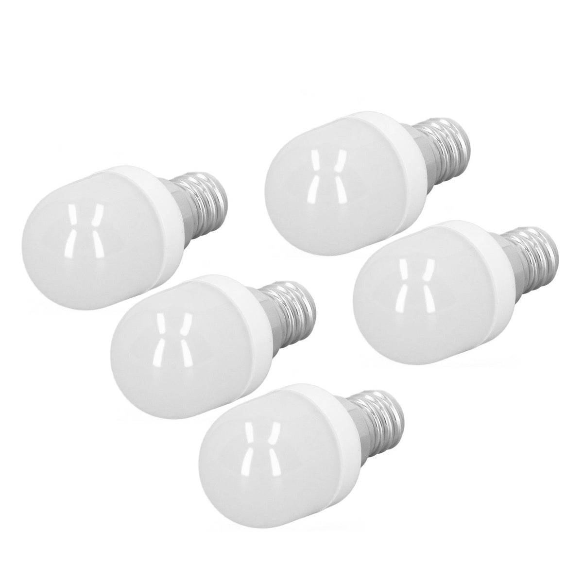 5pcs Light Bulbs E12 Thread Soft Light 1.5W 75LM LED Light Bulbs for Desk Lamp Ceiling Fan Lamp Wall Lamp AC220V White Light 3000K
