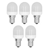 5pcs Light Bulbs E12 Thread Soft Light 1.5W 75LM LED Light Bulbs for Desk Lamp Ceiling Fan Lamp Wall Lamp AC220V Warm Light 6000K