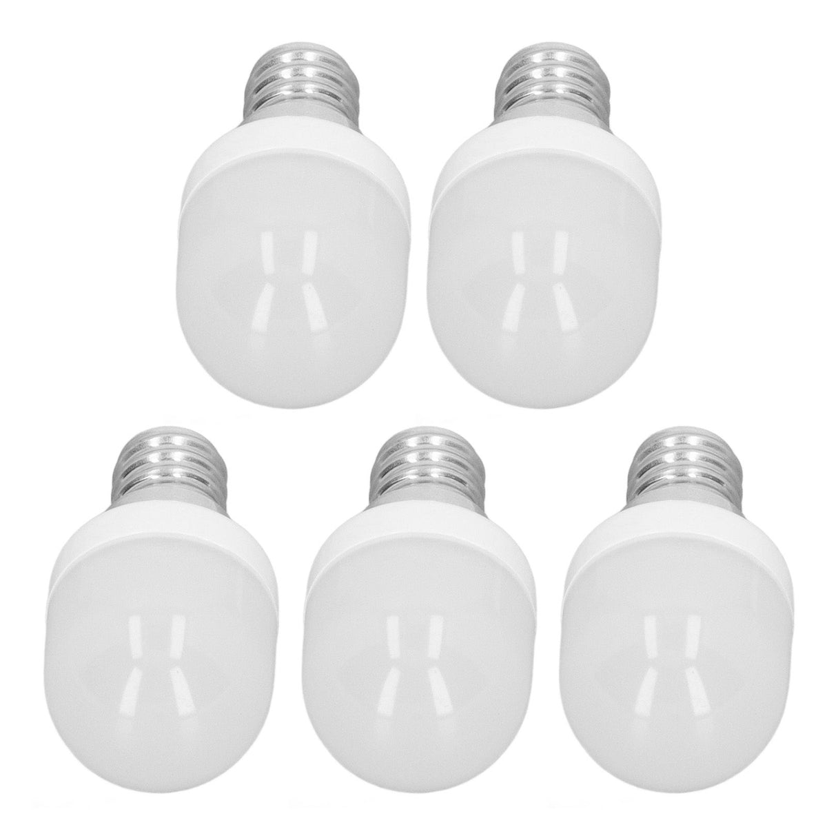 5pcs Light Bulbs E12 Thread Soft Light 1.5W 75LM LED Light Bulbs for Desk Lamp Ceiling Fan Lamp Wall Lamp AC220V Warm Light 6000K