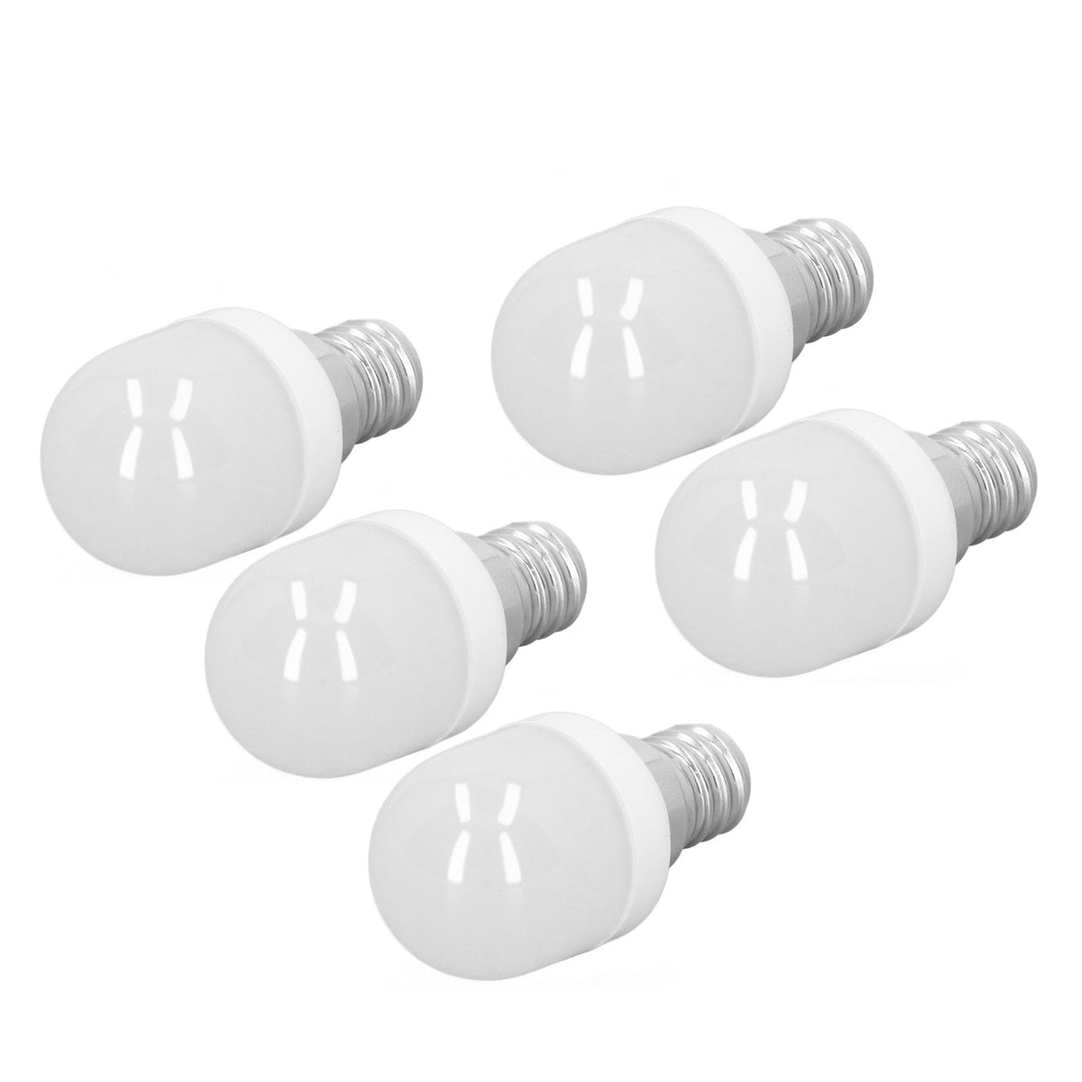 5pcs Light Bulbs E12 Thread Soft Light 1.5W 75LM LED Light Bulbs for Desk Lamp Ceiling Fan Lamp Wall Lamp AC220V Warm Light 6000K