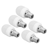 5pcs Light Bulbs E12 Thread Soft Light 1.5W 75LM LED Light Bulbs for Desk Lamp Ceiling Fan Lamp Wall Lamp AC220V Warm Light 6000K