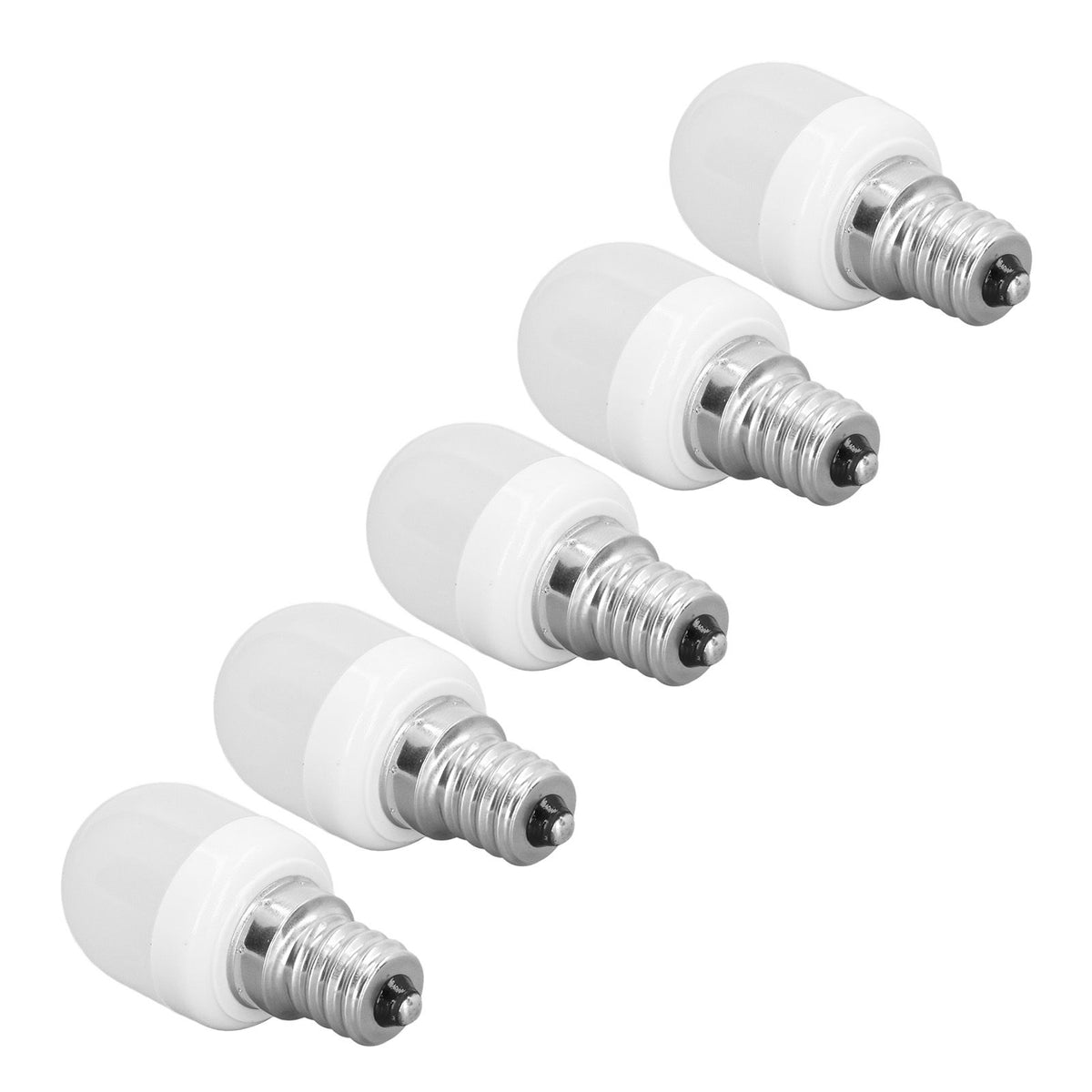 5pcs Light Bulbs E12 Thread Soft Light 1.5W 75LM LED Light Bulbs for Desk Lamp Ceiling Fan Lamp Wall Lamp AC220V Warm Light 6000K