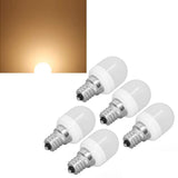 5pcs Light Bulbs E12 Thread Soft Light 1.5W 75LM LED Light Bulbs for Desk Lamp Ceiling Fan Lamp Wall Lamp AC220V Warm Light 6000K