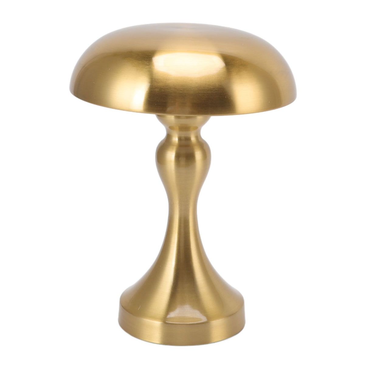 Table Lamp Rechargeable Mushroom Shape 3 Speed Color Temperature Touch Stepless Dimming Night Light for Home Gold