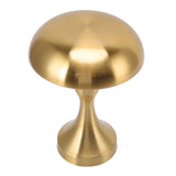 Table Lamp Rechargeable Mushroom Shape 3 Speed Color Temperature Touch Stepless Dimming Night Light for Home Gold - Rear View