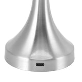 Table Lamp Rechargeable Mushroom Shape 3 Speed Color Temperature Touch Stepless Dimming Night Light for Home Silver - Extra Image