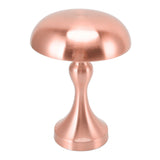 Table Lamp Rechargeable Mushroom Shape 3 Speed Color Temperature Touch Stepless Dimming Night Light for Home Copper - Side View