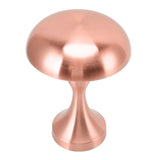 Table Lamp Rechargeable Mushroom Shape 3 Speed Color Temperature Touch Stepless Dimming Night Light for Home Copper - Rear View