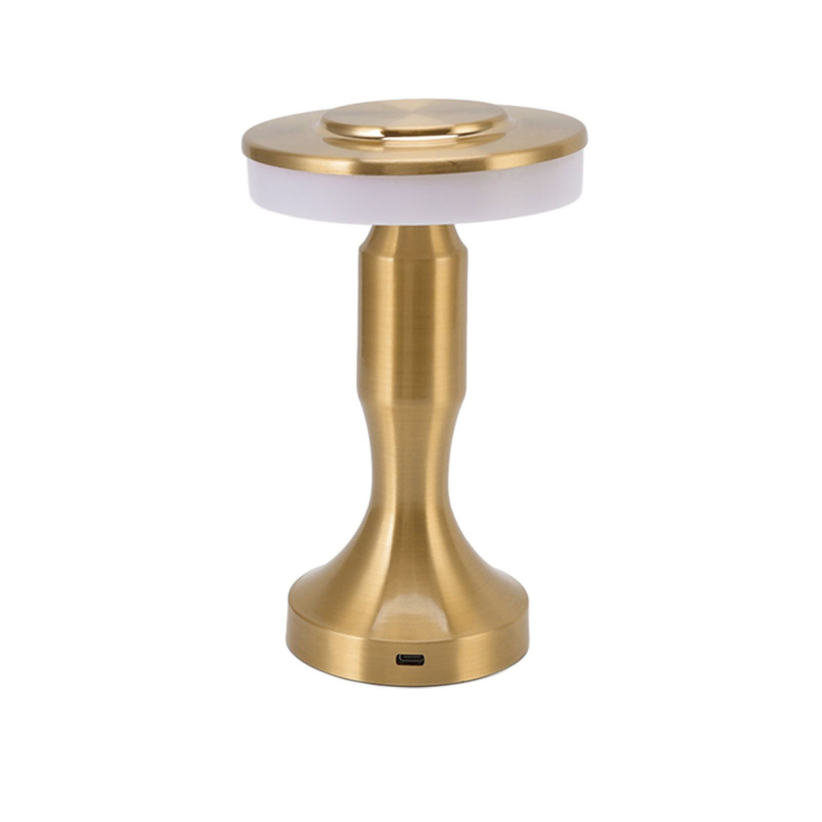 Portable LED Table Lamp Touch Sensor 3 Color Temperatures Rechargeable Battery Powered Bedside Night Lamp for Dining Room Gold