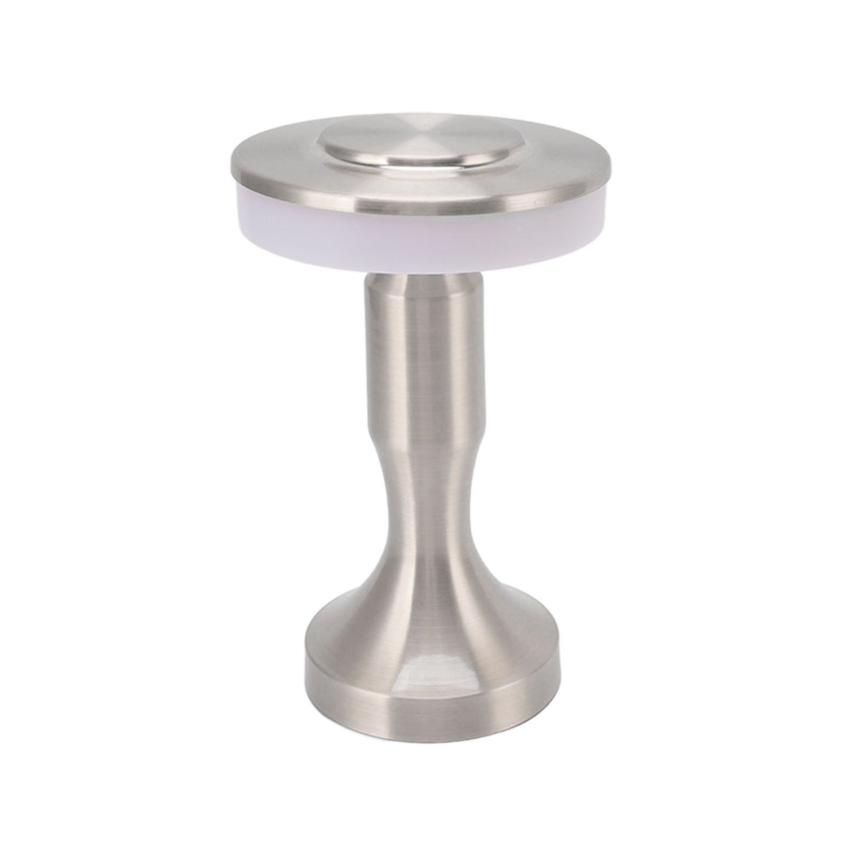 Portable LED Table Lamp Touch Sensor 3 Color Temperatures Rechargeable Battery Powered Bedside Night Lamp for Dining Room Silver