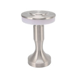 Portable LED Table Lamp Touch Sensor 3 Color Temperatures Rechargeable Battery Powered Bedside Night Lamp for Dining Room Silver