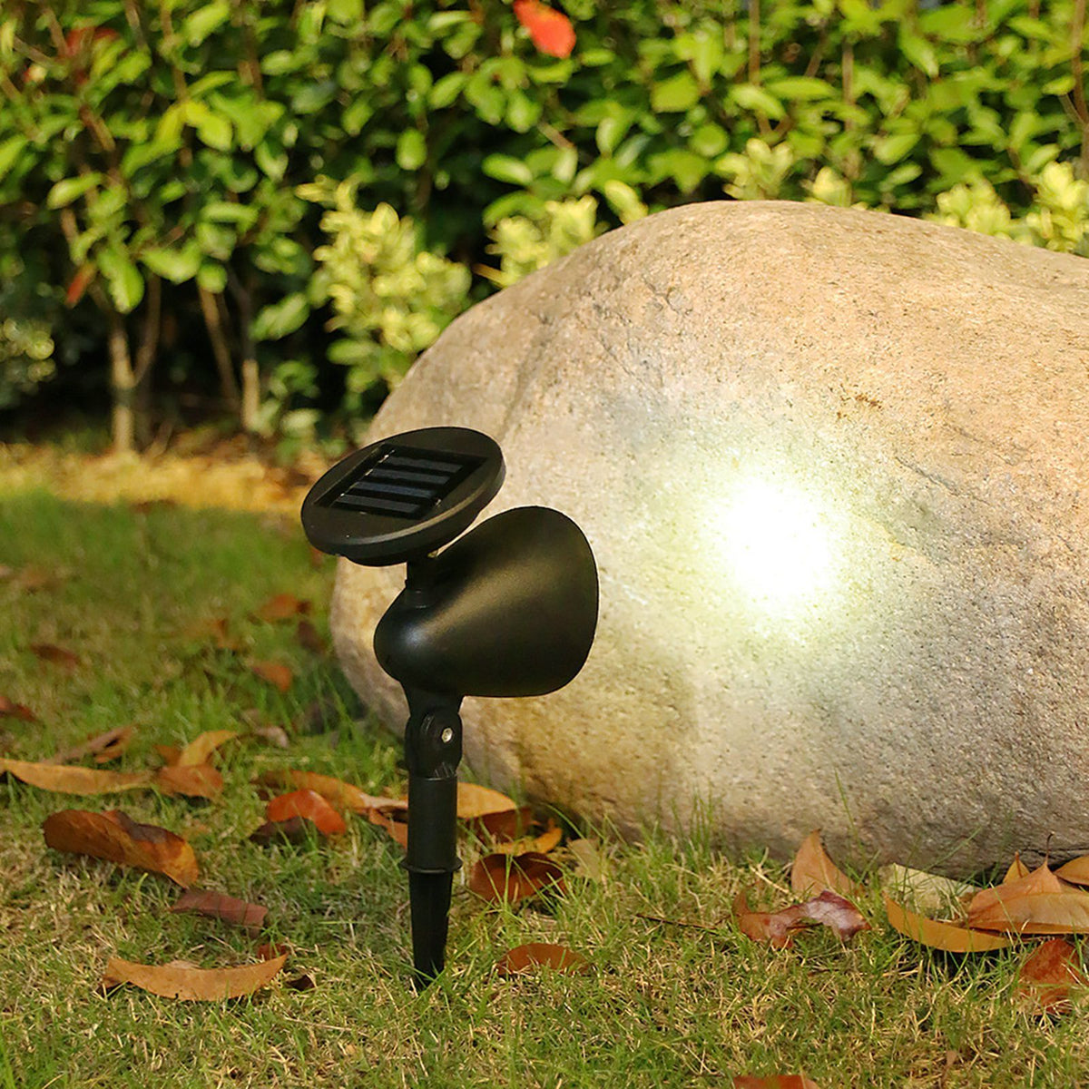 Outdoor Solar Spotlight LED Lamp Waterproof Garden Lamp Ground Lawn Light for Landscape White