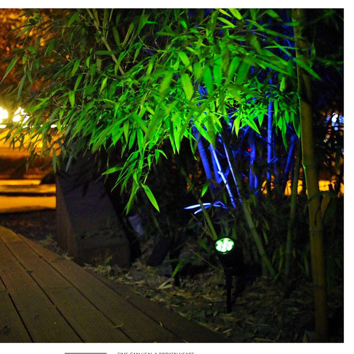 Outdoor Solar Spotlight LED Lamp Waterproof Garden Lamp Ground Lawn Light for Landscape White
