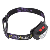 LED Outdoor Headlamp ABS Mini Multifunction USB Charging COB Sensor Head Flashlight - Front View