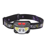LED Outdoor Headlamp ABS Mini Multifunction USB Charging COB Sensor Head Flashlight - Side View