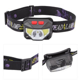 LED Outdoor Headlamp ABS Mini Multifunction USB Charging COB Sensor Head Flashlight