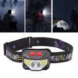 LED Outdoor Headlamp ABS Mini Multifunction USB Charging COB Sensor Head Flashlight - Extra Image