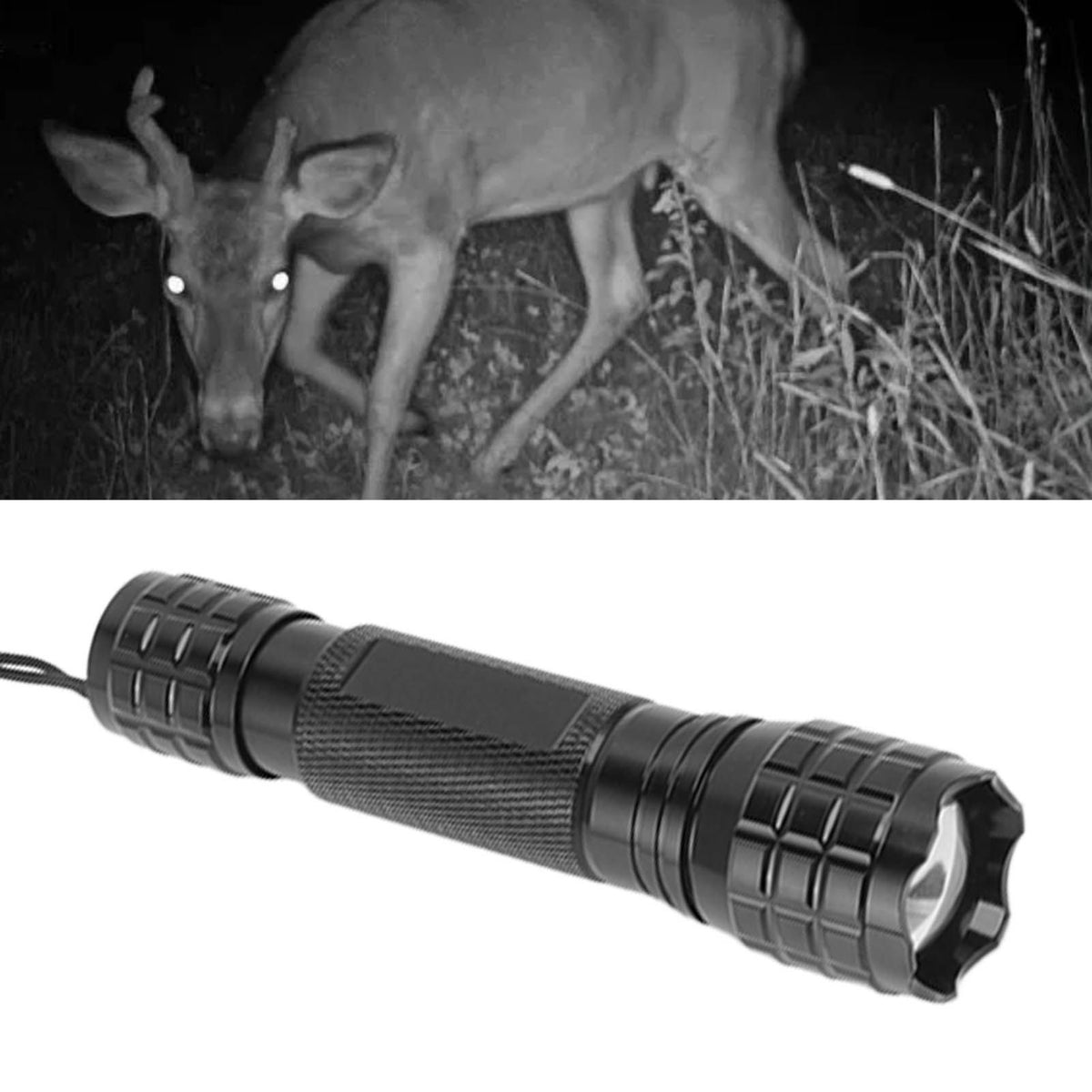 Infrared LED Flashlight Mini Handheld 850nm Zoomable Infrared Night Vision Flashlight for Hunting