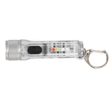 Keychain Flashlight Long Range Super Bright LED Flashlight USB Rechargeable Mini Flashlight for Outdoor M300 Non Fluorescent Transparent