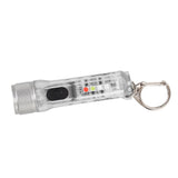 Keychain Flashlight Long Range Super Bright LED Flashlight USB Rechargeable Mini Flashlight for Outdoor M300 Non Fluorescent Transparent