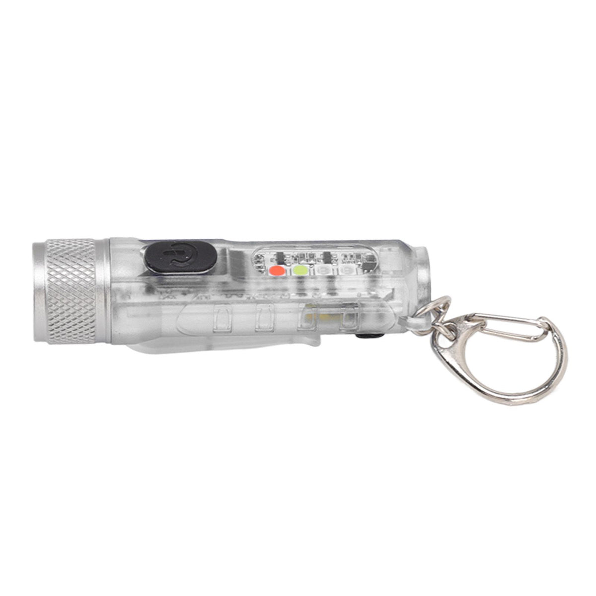 Keychain Flashlight Long Range Super Bright LED Flashlight USB Rechargeable Mini Flashlight for Outdoor M300 Non Fluorescent Transparent