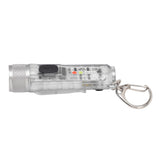 Keychain Flashlight Long Range Super Bright LED Flashlight USB Rechargeable Mini Flashlight for Outdoor M300 Non Fluorescent Transparent - Close-Up Angle