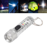 Keychain Flashlight Long Range Super Bright LED Flashlight USB Rechargeable Mini Flashlight for Outdoor M300 Non Fluorescent Transparent - Extra Image