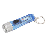 Keychain Flashlight Long Range Super Bright LED Flashlight USB Rechargeable Mini Flashlight for Outdoor M300 Non Fluorescent Blue