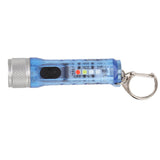 Keychain Flashlight Long Range Super Bright LED Flashlight USB Rechargeable Mini Flashlight for Outdoor M300 Non Fluorescent Blue - Close-Up Angle