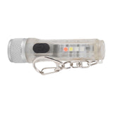 Strong Light Mini Keychain Flashlight Outdoor Portable Super Bright Multifunction LED Flashlight USB Rechargeable Fluorescent Model - Front View