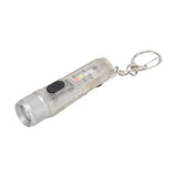 Strong Light Mini Keychain Flashlight Outdoor Portable Super Bright Multifunction LED Flashlight USB Rechargeable Fluorescent Model - Close-Up Angle