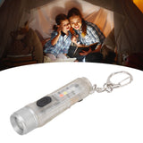 Strong Light Mini Keychain Flashlight Outdoor Portable Super Bright Multifunction LED Flashlight USB Rechargeable Fluorescent Model - Extra Image