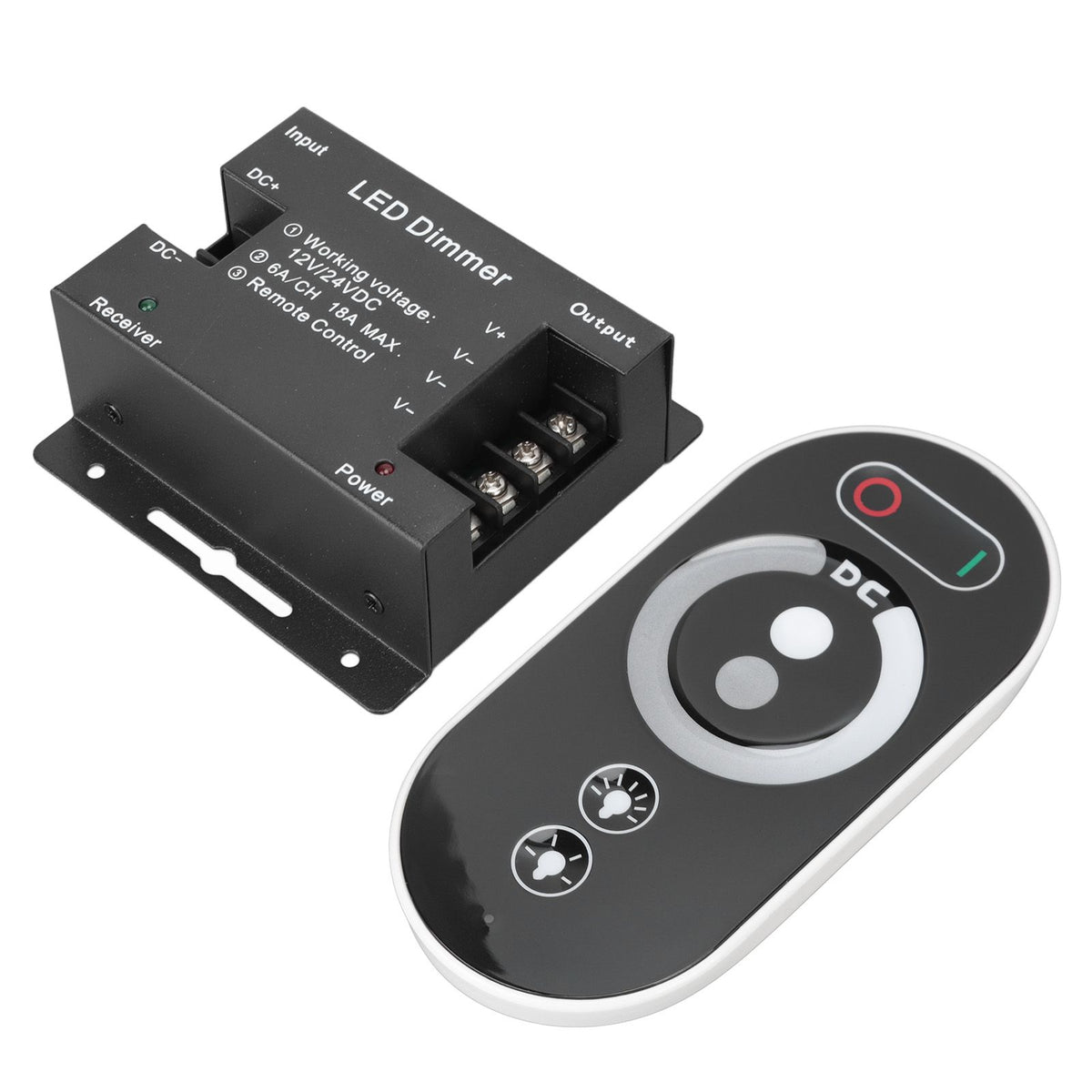 Wireless LED Dimmer RF Touch LED Light Controller Remote Dimming Controller DC 12V 24V for LED Strip Light
