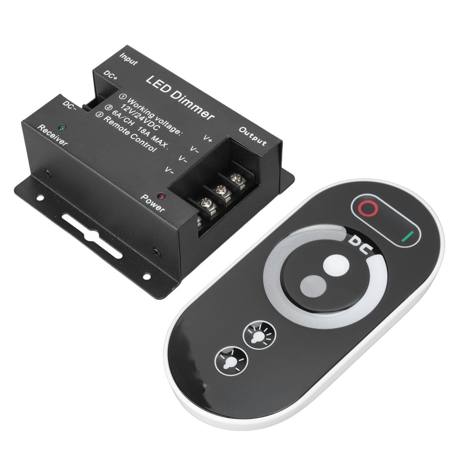 Wireless LED Dimmer RF Touch LED Light Controller Remote Dimming Controller DC 12V 24V for LED Strip Light