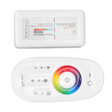 2.4G Wireless RF Touch Dimmer Switch 7 Color RGBW Dimming LED RGB Strip Light Controller DC12 to 24V - Top-Down View
