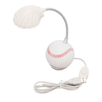 LED Table Lamp Baseball Base Seashell Shape Light Head Soft Light Portable USB Mini Desk Lamp for Home School Office
