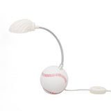 LED Table Lamp Baseball Base Seashell Shape Light Head Soft Light Portable USB Mini Desk Lamp for Home School Office - Rear View
