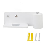 LED Wall Light USB Interface Wireless Charging LED Wall Lamp for Living Room Bedroom 85‑265V White Right