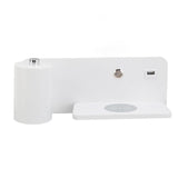 LED Wall Light USB Interface Wireless Charging LED Wall Lamp for Living Room Bedroom 85‑265V White Left - Extra Image