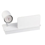 LED Wall Light USB Interface Wireless Charging LED Wall Lamp for Living Room Bedroom 85‑265V White Left - Extra Image