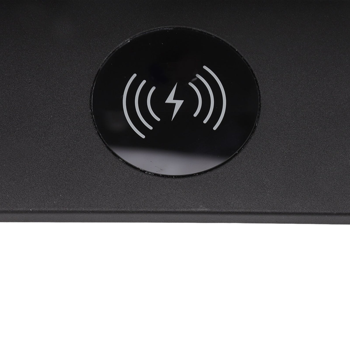 LED Wall Light USB Interface Wireless Charging LED Wall Lamp for Living Room Bedroom 85‑265V Black Right