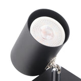 LED Wall Light USB Interface Wireless Charging LED Wall Lamp for Living Room Bedroom 85‑265V Black Right - Extra Image