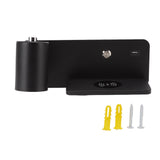LED Wall Light USB Interface Wireless Charging LED Wall Lamp for Living Room Bedroom 85‑265V Black Left