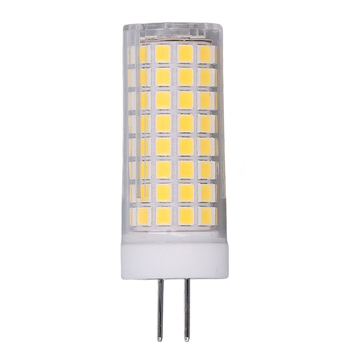 2Pcs LED Corn Bulb Natural Light Ceramic G8 102LED 10W Dimmable LED Corn Bulb for Hanging Lamps Suction Lamps AC100‑120V